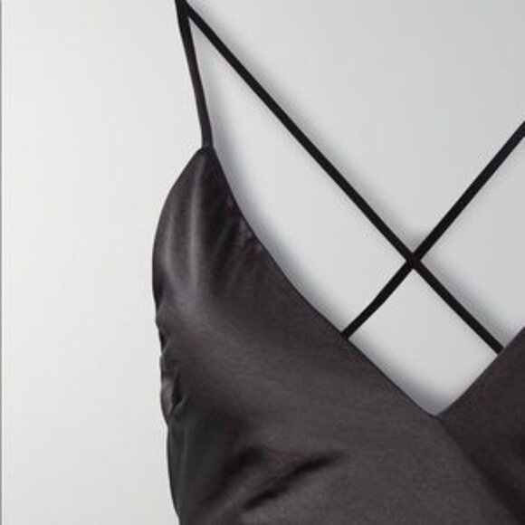 Aritzia Wilfred Only Slip Satin Maxi Dress - Picture 4 of 9